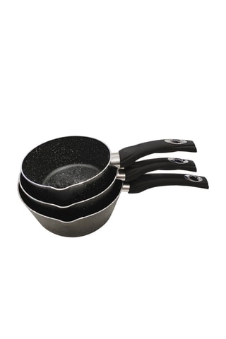 3 Steelpannen L'impériale - 16 18 en 20 cm - 1,5 2,5 en 3,5 l