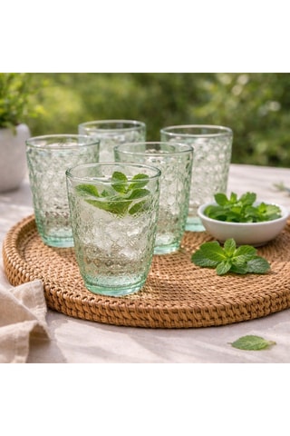 6 waterglazen Hanae - 35 cl