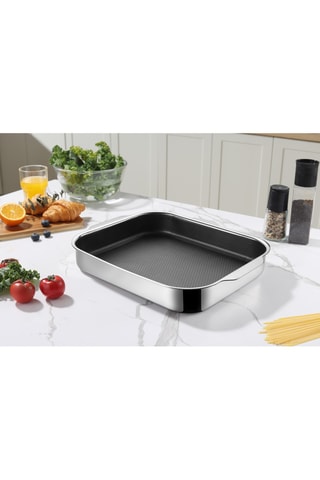 Roestvrijstalen Ovenschaal Napoli - 35 x 29 x 6 cm
