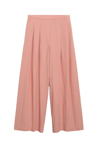 Pantalon palazzo à pinces - Rose