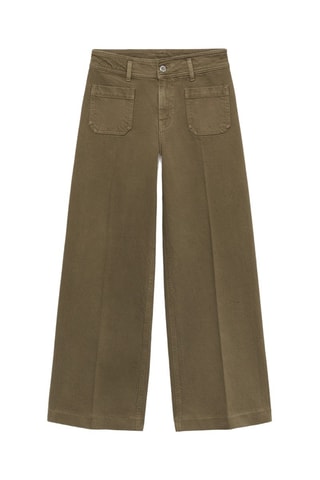 Jean wideleg poches - Vert