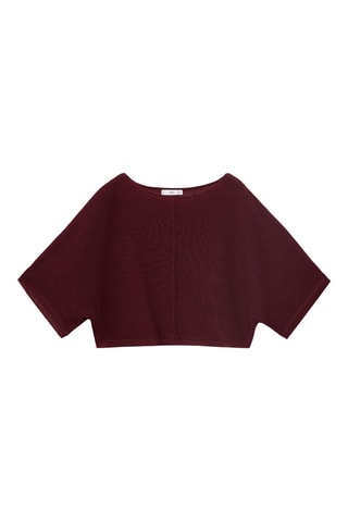Pull-over maille fine oversize - Rouge
