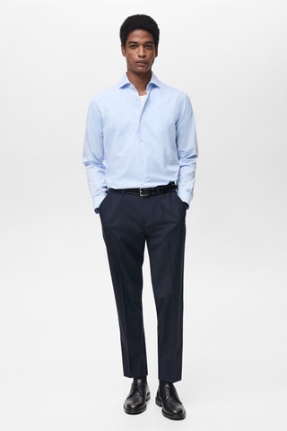Chemise regular-fit 100 % coton - Bleu