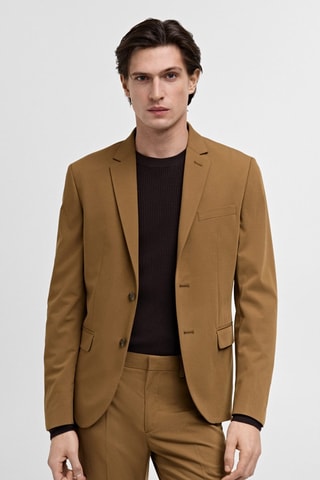 Veste costume París super slim-fit - Jaune foncé