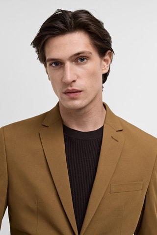 Veste costume París super slim-fit - Jaune foncé