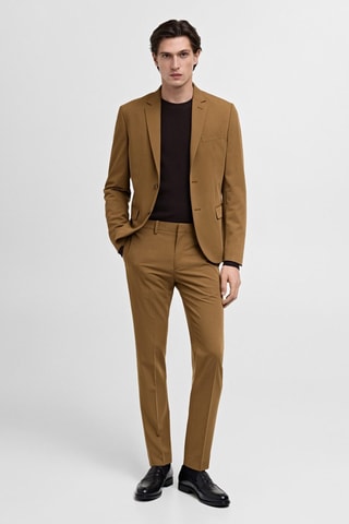 Veste costume París super slim-fit - Jaune foncé