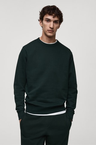 Sweat-shirt coton regular - Vert