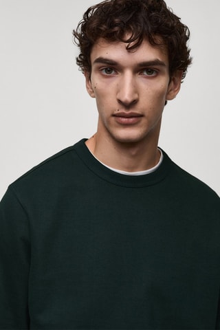 Sweat-shirt coton regular - Vert