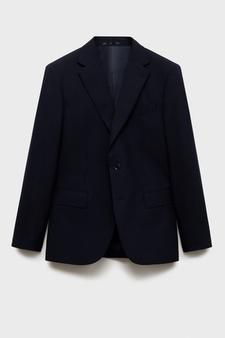 Veste costume Turín 100 % laine - Bleu marine