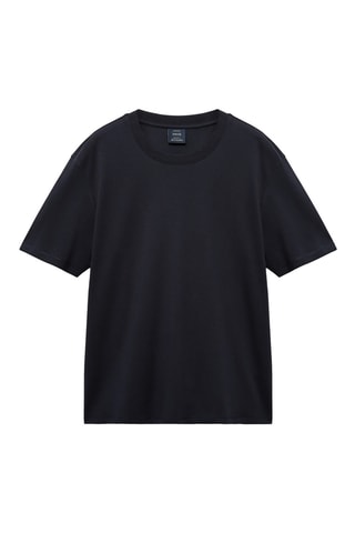 Medium weight regular fit T-shirt - Bleu marine