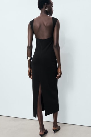 Robe dos nu - Noir