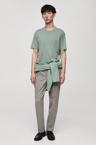 T-shirt 100 % coton regular-fit - Vert