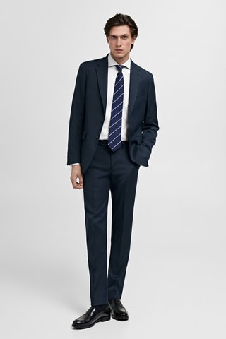 Pantalon costume Milán slim-fit - Bleu marine