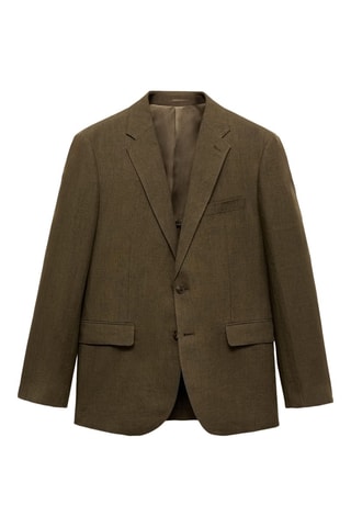 Veste costume Amalfi 100 % lin slim-fit - Vert