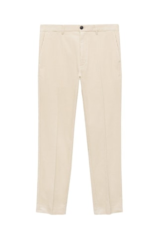 Pantalon velours côtelé regular-fit - Gris