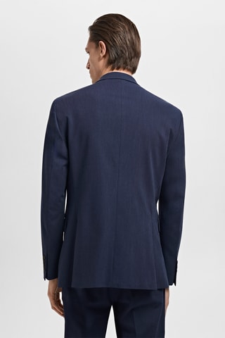 Veste de costume Monaco croisée slim-fit - Bleu