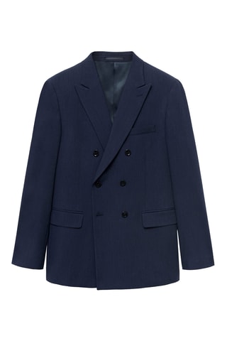 Veste de costume Monaco croisée slim-fit - Bleu