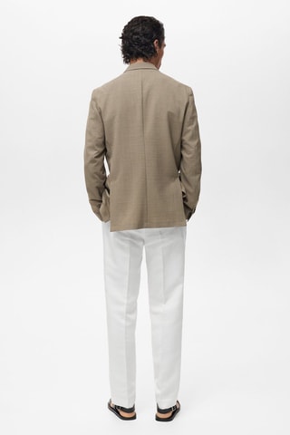 Veste de costume slim fit laine froide - Gris