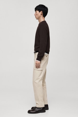 Pantalon cargo coton regular-fit - Gris