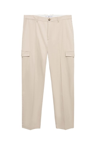 Pantalon cargo coton regular-fit - Gris