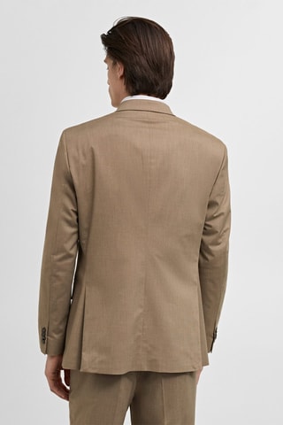 Veste de costume Monaco croisée slim-fit - Marron