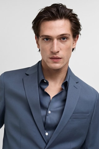 Veste costume París super slim-fit - Ciel