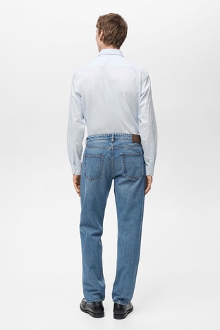 Chemise regular-fit coton stretch - Bleu