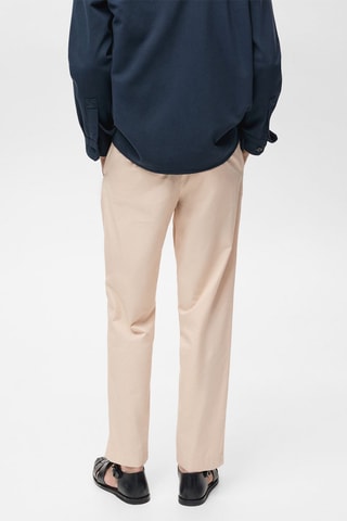 Pantalon en popeline de coton - Blanc