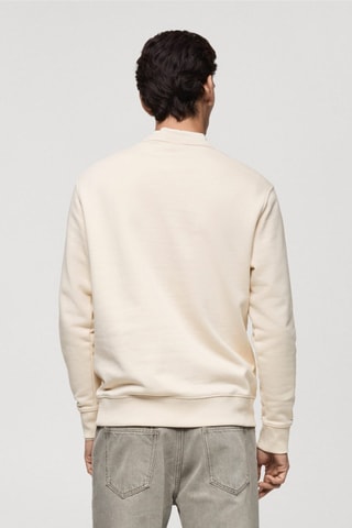 Sweat-shirt coton regular-fit - Blanc
