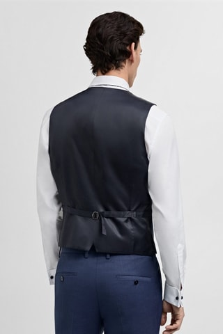 Gilet costume París super slim-fit - Bleu