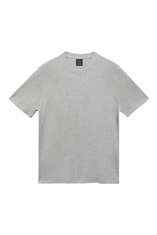 Medium weight regular fit T-shirt - Gris chiné