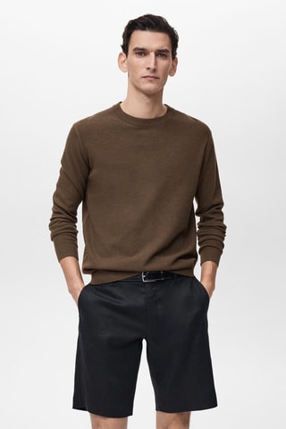 Pull-over en maille fine - Marron