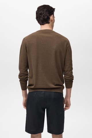 Pull-over en maille fine - Marron