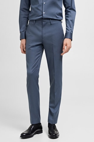 Pantalon costume París super slim-fit - Ciel