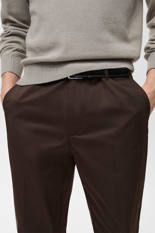 Pantalon Dublino chino slim-fit - Marron