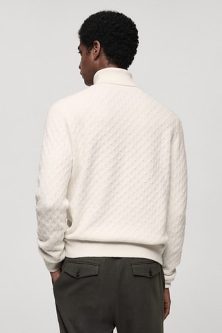 Pull à col roulé - Blanc