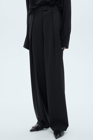 Pantalon droit pinces - Gris