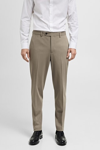 Pantalon costume Monaco slim-fit - Beige