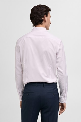 Chemise costume slim fit 100 % coton - Rose