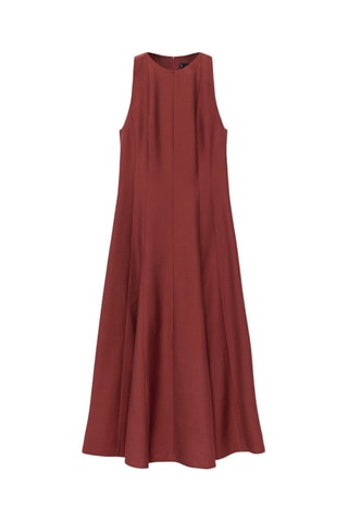 Robe évasé à godets - Orange