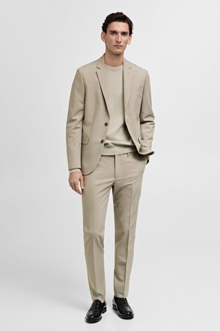 Pantalon costume Parí super slim-fit - Beige
