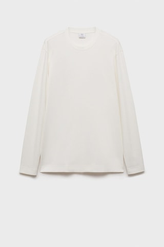 T-shirt manches longues regular-fit - Blanc