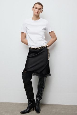 T-shirt coton manches courtes - Blanc