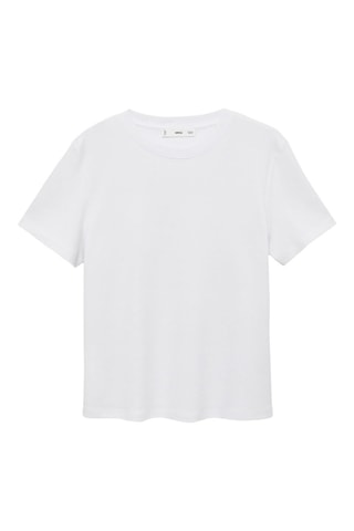 T-shirt coton manches courtes - Blanc