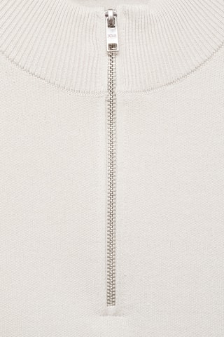 Pull-over maille col montant - Gris clair