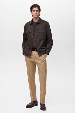 Pantalon Dublino chino slim-fit - Marron