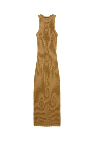 Robe Lurex ajourée - Doré