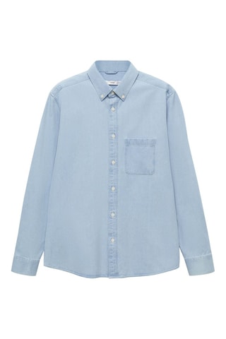 Chemise en jean 100 % coton - Bleu