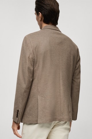 Veste Verner slim-fit en coton - Marron