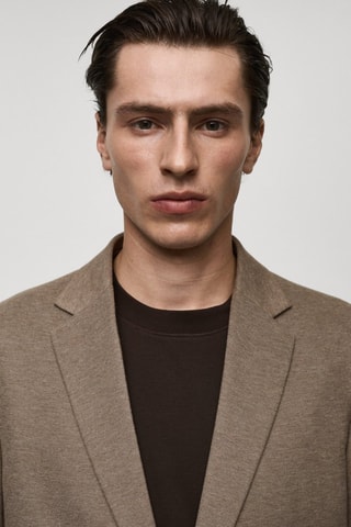 Veste Verner slim-fit en coton - Marron